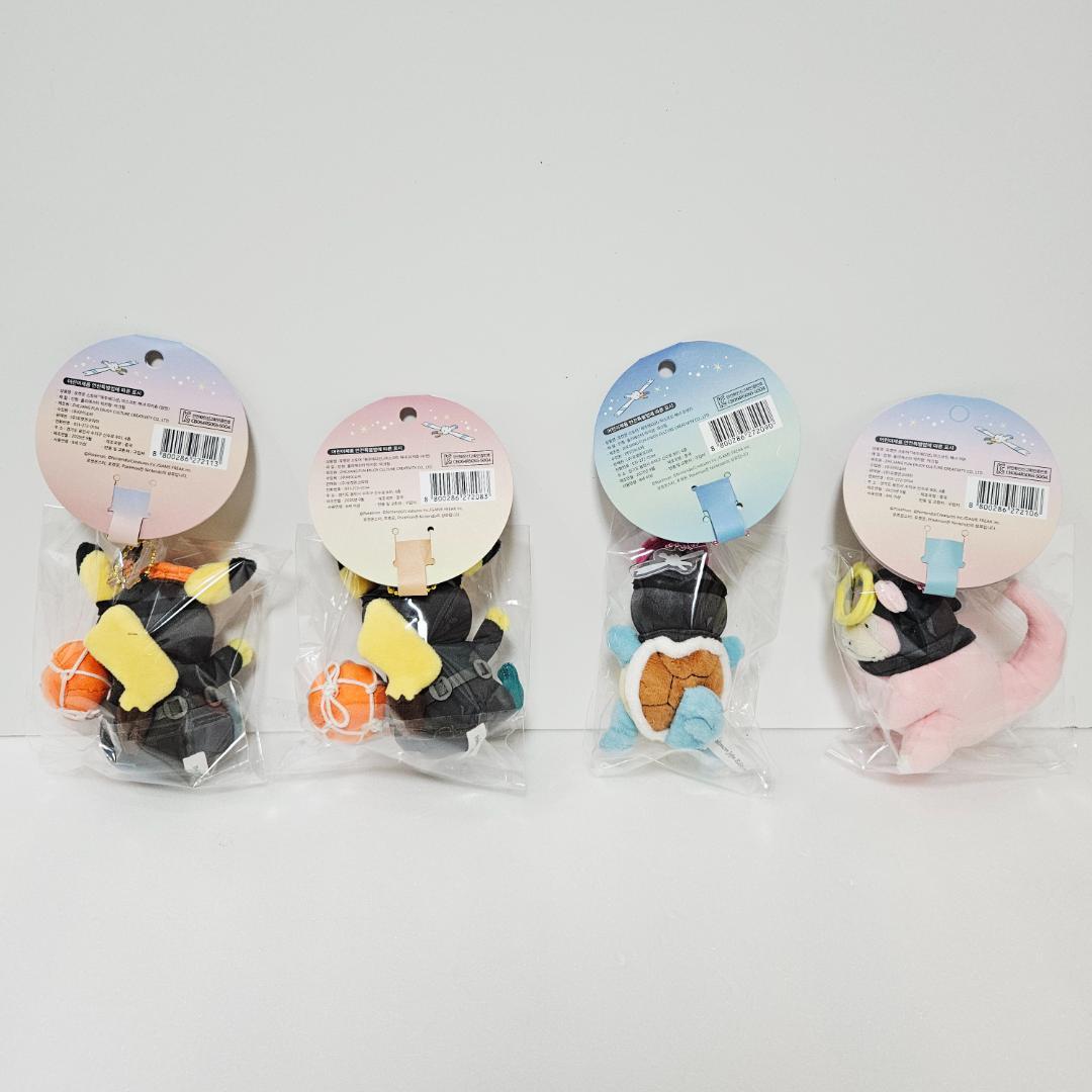 ★期間限定★ 韓国 ポケモン チェジュ 済州島 海女 キーホルダー4点セット