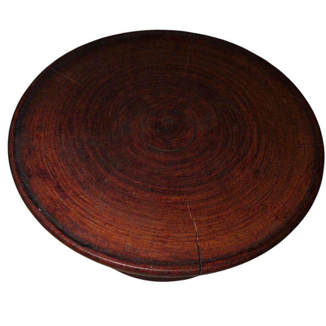 李朝祭器　木製高杯　アンティーク　骨董品