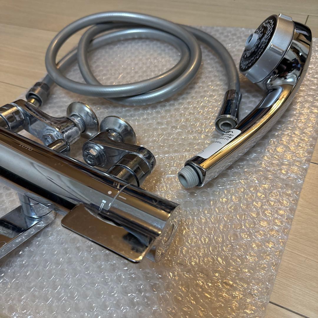 TOTOサーモスタット混合水栓 TBV03445J1 ワンダービート、ホース付き