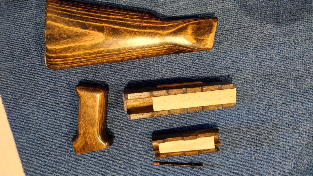 東京マルイ AKM用 木製パーツ If-Product ブナ合板材