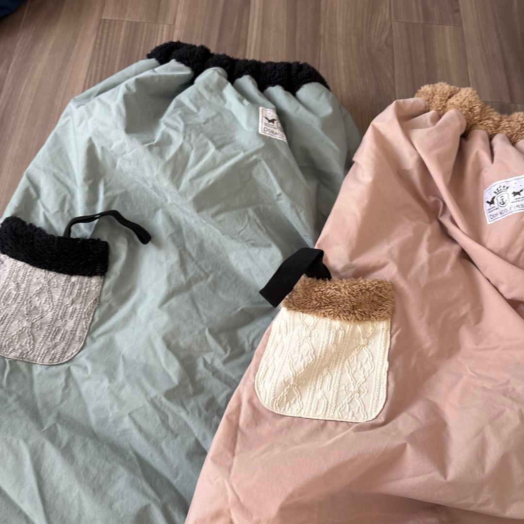 【DORACO】子ども乗せ自転車用 ブランケット 2色セット（ピンク&ブルー）