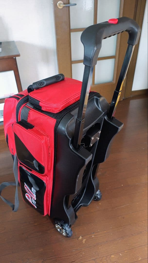 ABS ボウリング用バッグ キャスター付き レッド