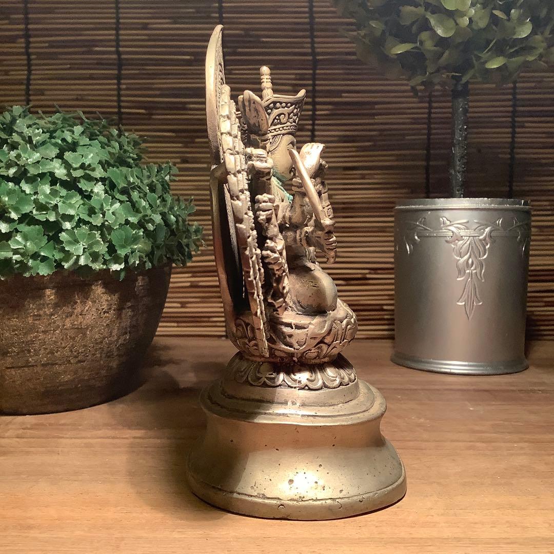 中国・明代「千手観自在菩薩」唐物・六観音一尊・心密言念誦儀軌経・千の御利益・白銅