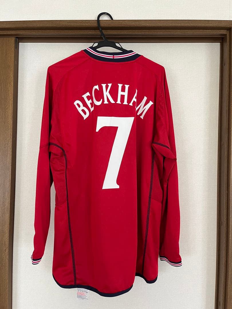 【レア】ベッカム日韓w杯サッカーユニホーム長袖リバーシブルXL