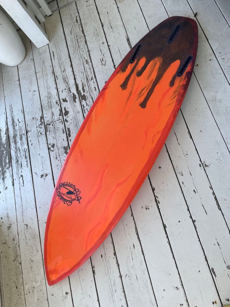 Sequence Surfboards SQ オレンジショートボード　手渡し限定