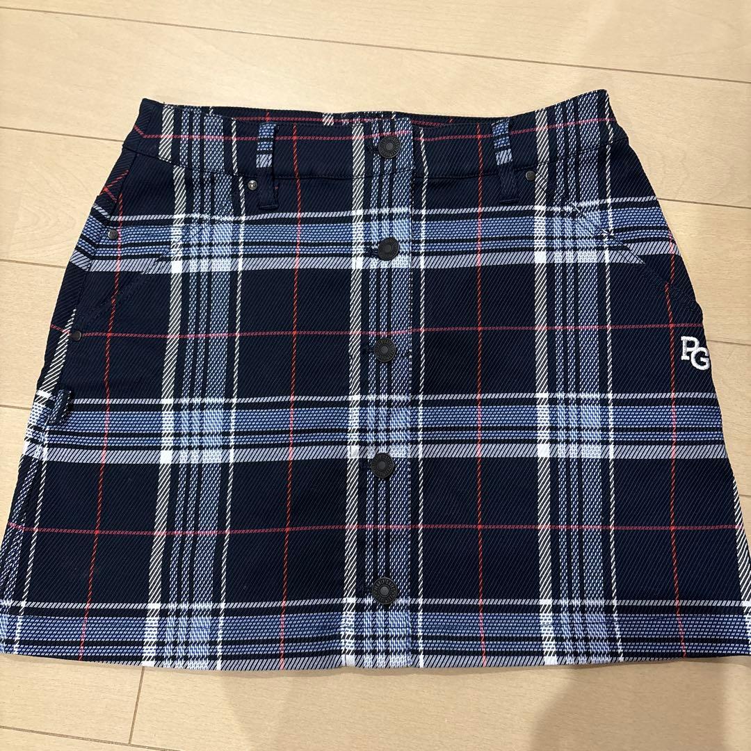 【新品未使用】PEARLY GATES パーリーゲイツ　チェックスカートタグ無し