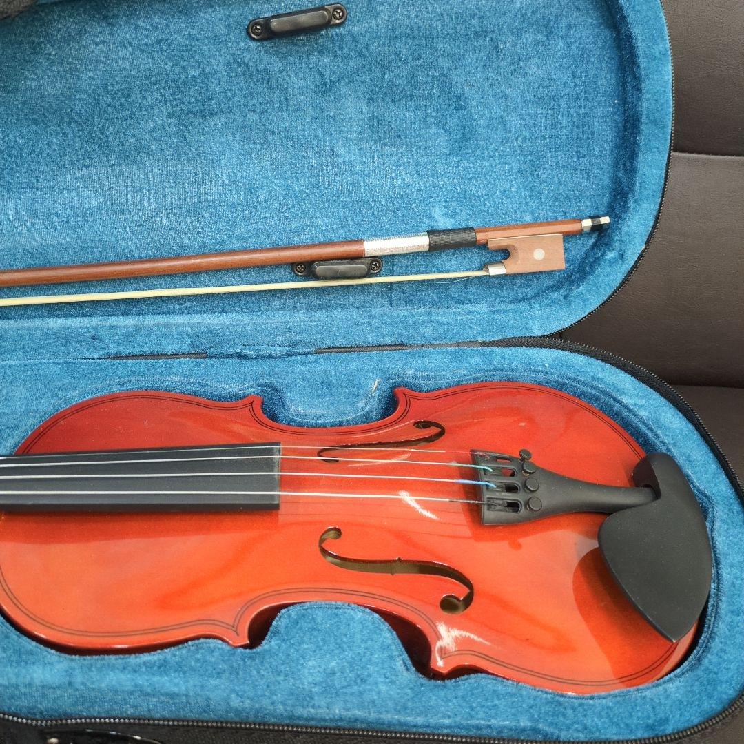オレンジ バイオリン 本体 ソフトケース付き