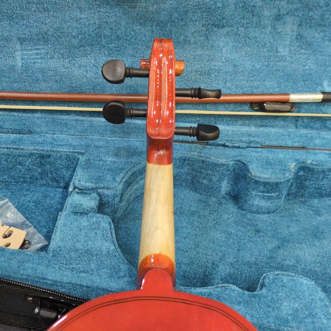 オレンジ バイオリン 本体 ソフトケース付き