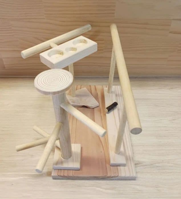 T56　止まり木　パーチ　門型　中型のインコちゃん用　スタンド