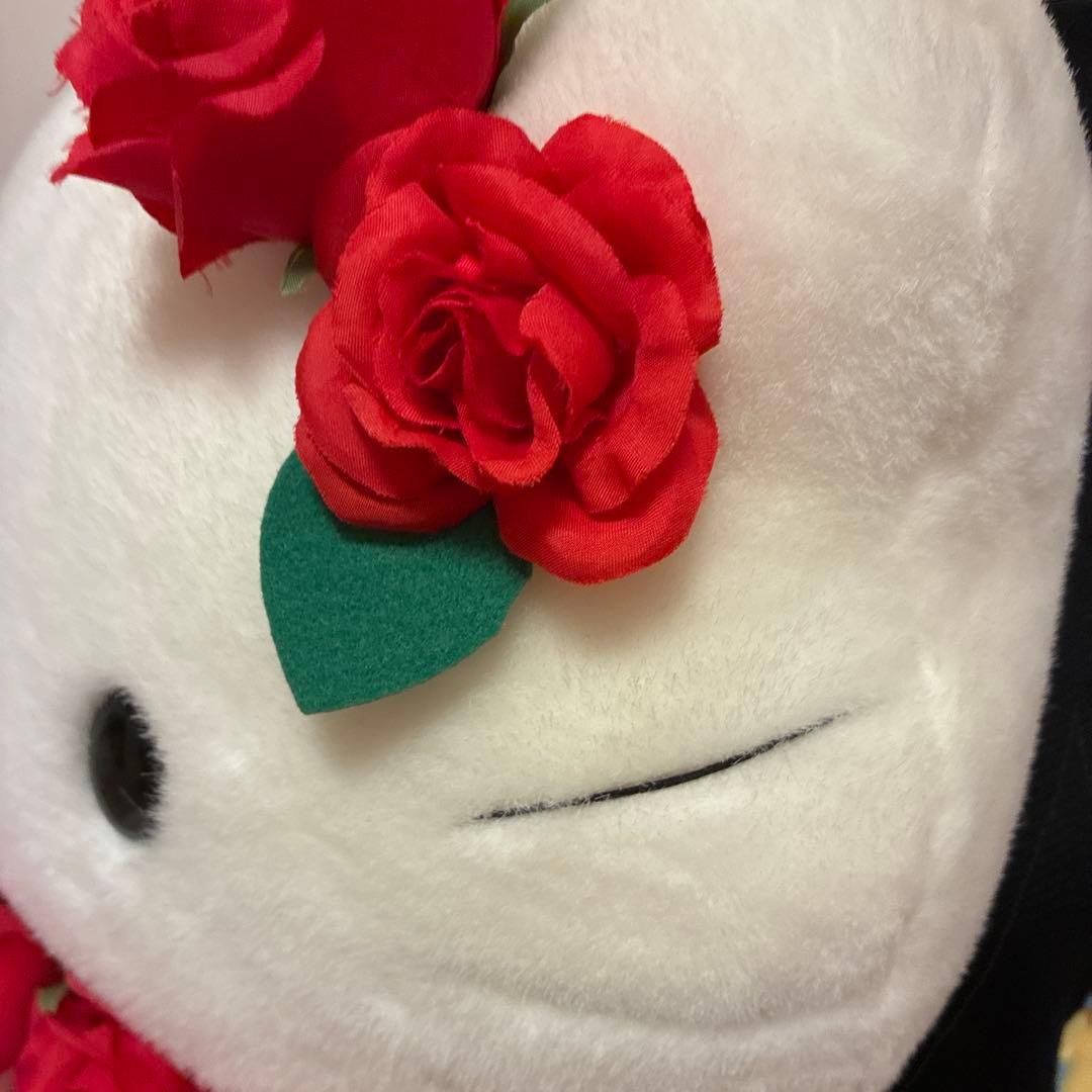 希少レア　ハローキティーフラワーガーデンぬいぐるみ 赤いバラ　特大　即購入OK