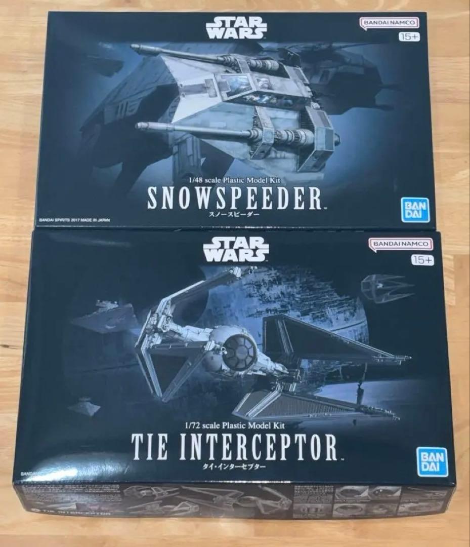 バンダイ スターウォーズ スノースピーダー タイインターセプター 2機セット