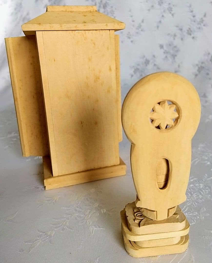 大日如来立像【極小】#404 厨子付き 木彫 仏像