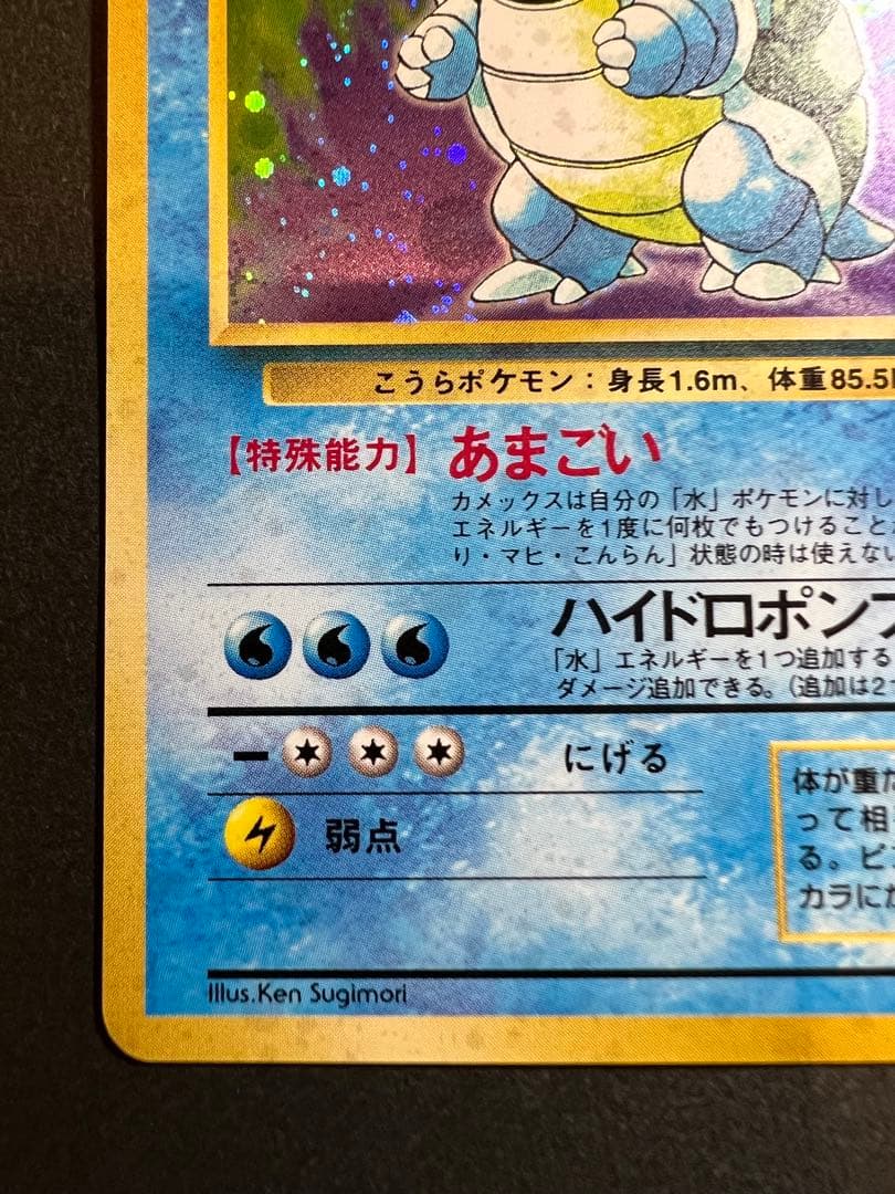 【美品❗️】旧裏　カメックス　キラ