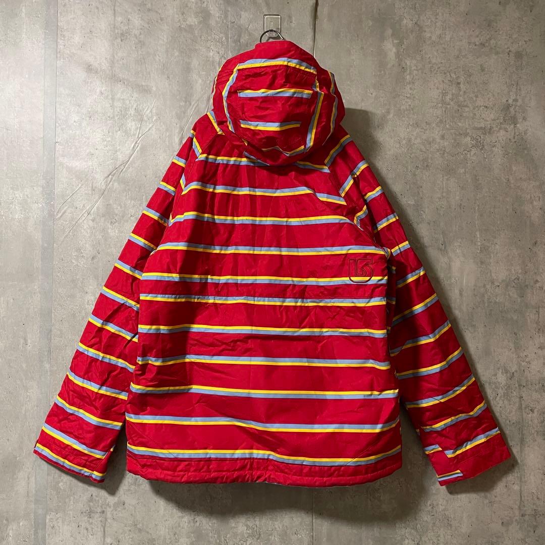 Burtonバートンスキーウェアスノーボードジャケットパーカーフード付き赤レッド
