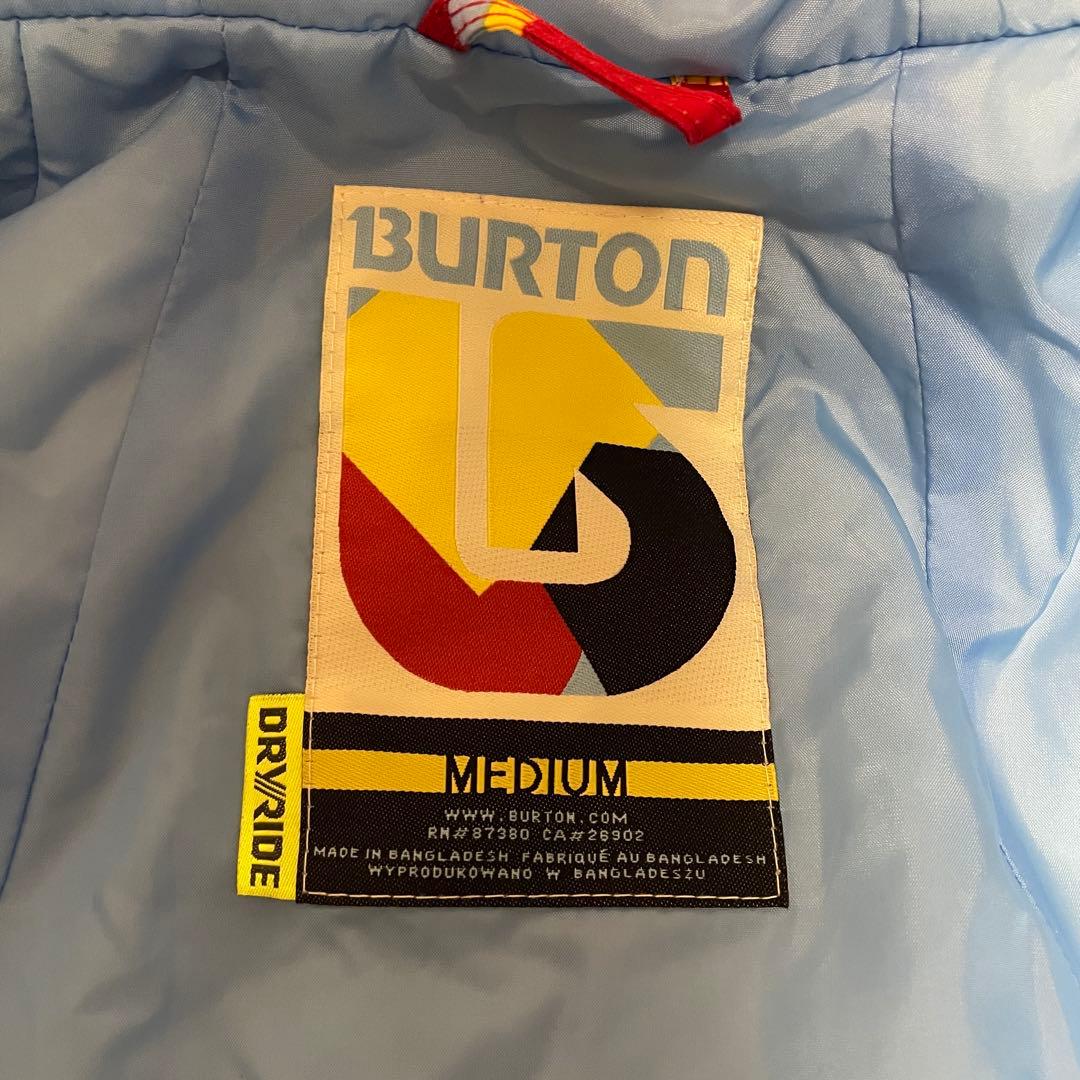 Burtonバートンスキーウェアスノーボードジャケットパーカーフード付き赤レッド