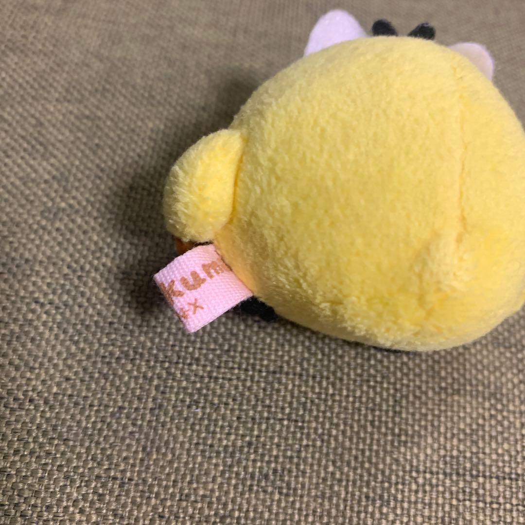 希少品　キイロイトリ　てのりぬいぐるみ　のんびりネコ 2015 サンエックス
