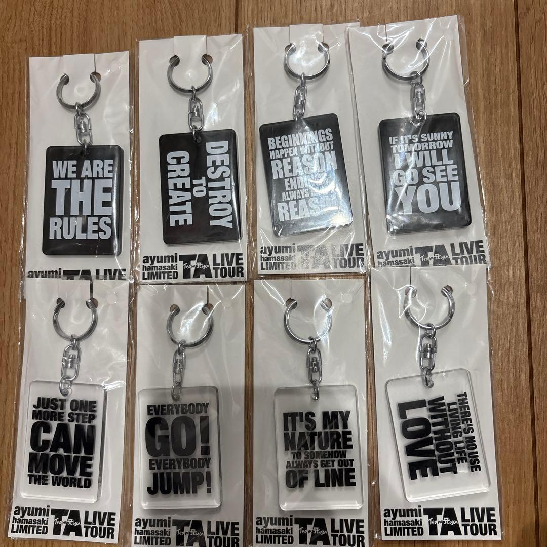 浜崎あゆみ ファンクラブ限定アクリルキーホルダー 未開封 コンプセットまとめ売り