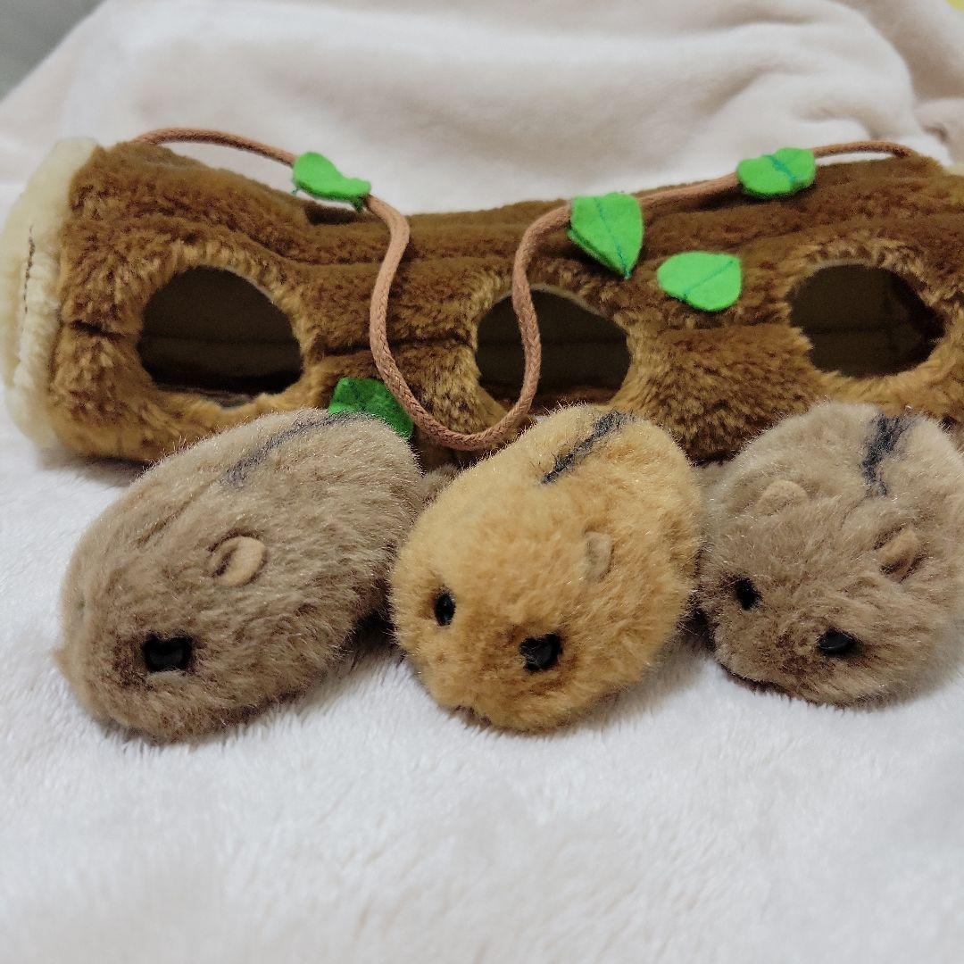 やまね工房　やまね ぬいぐるみ３匹&ハウス