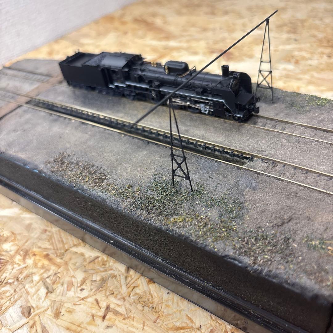 【ケースあり】Nゲージ対応蒸気機関車撮影ベース 機関区ピット付き