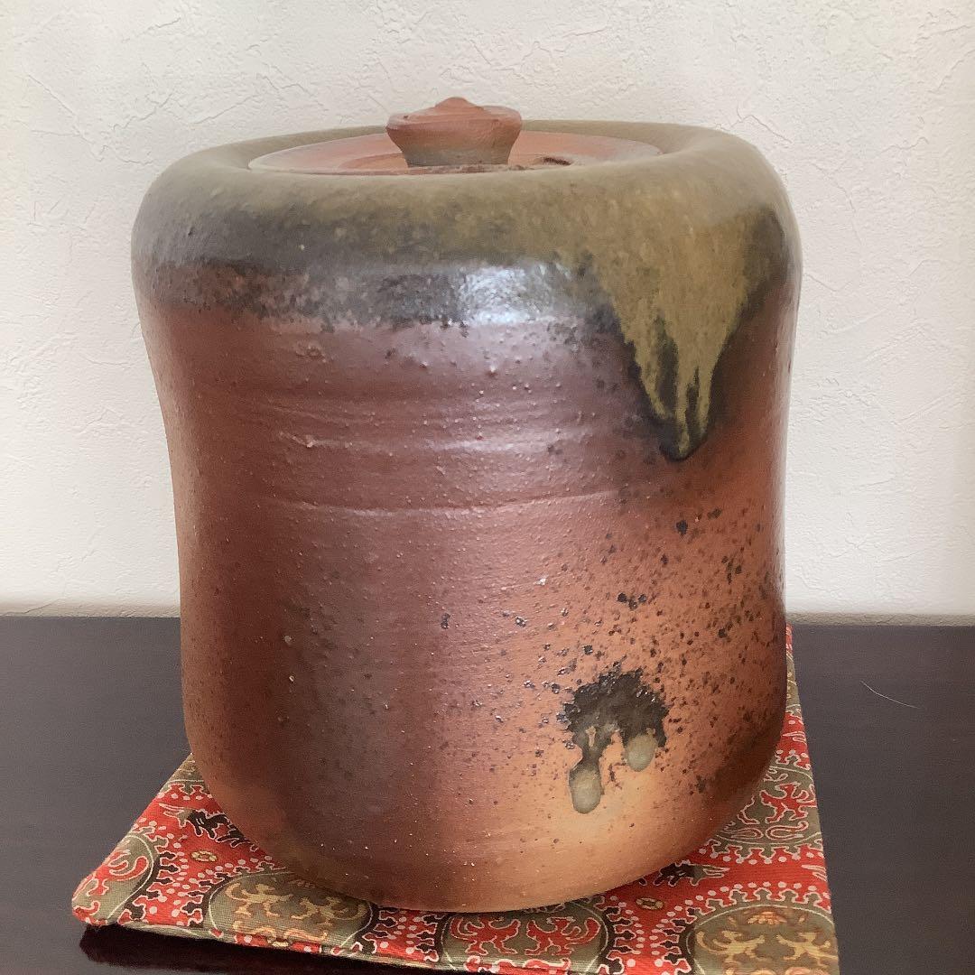 備前　水指　山本雄一　作　茶道具　茶碗　茶室　茶入　茶杓