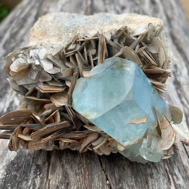 アクアマリン マスコバイト 鉱物 標本 原石