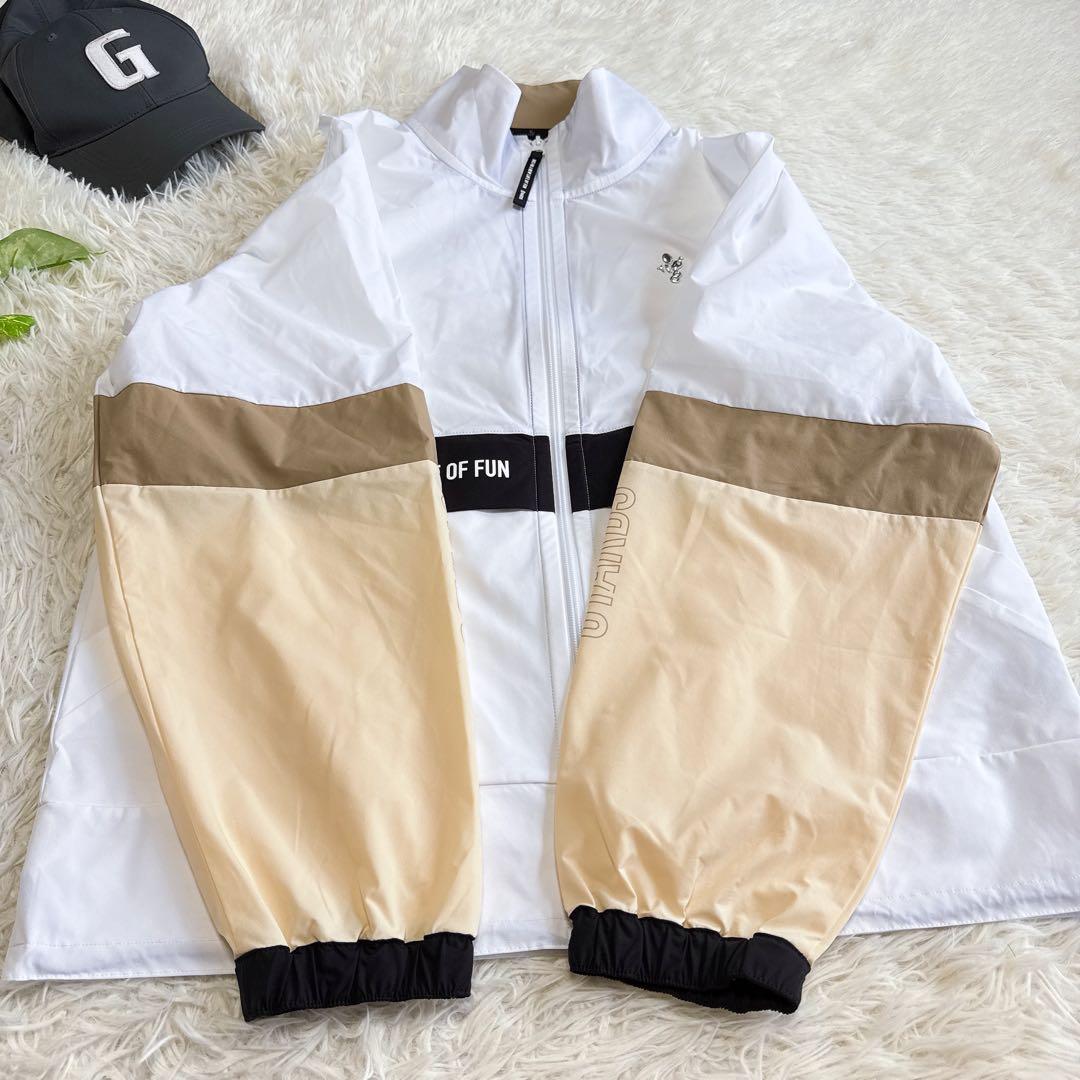 【ハチヤーズ】極美品 ウィンドブレーカー マルチカラー 2XLサイズ メンズ