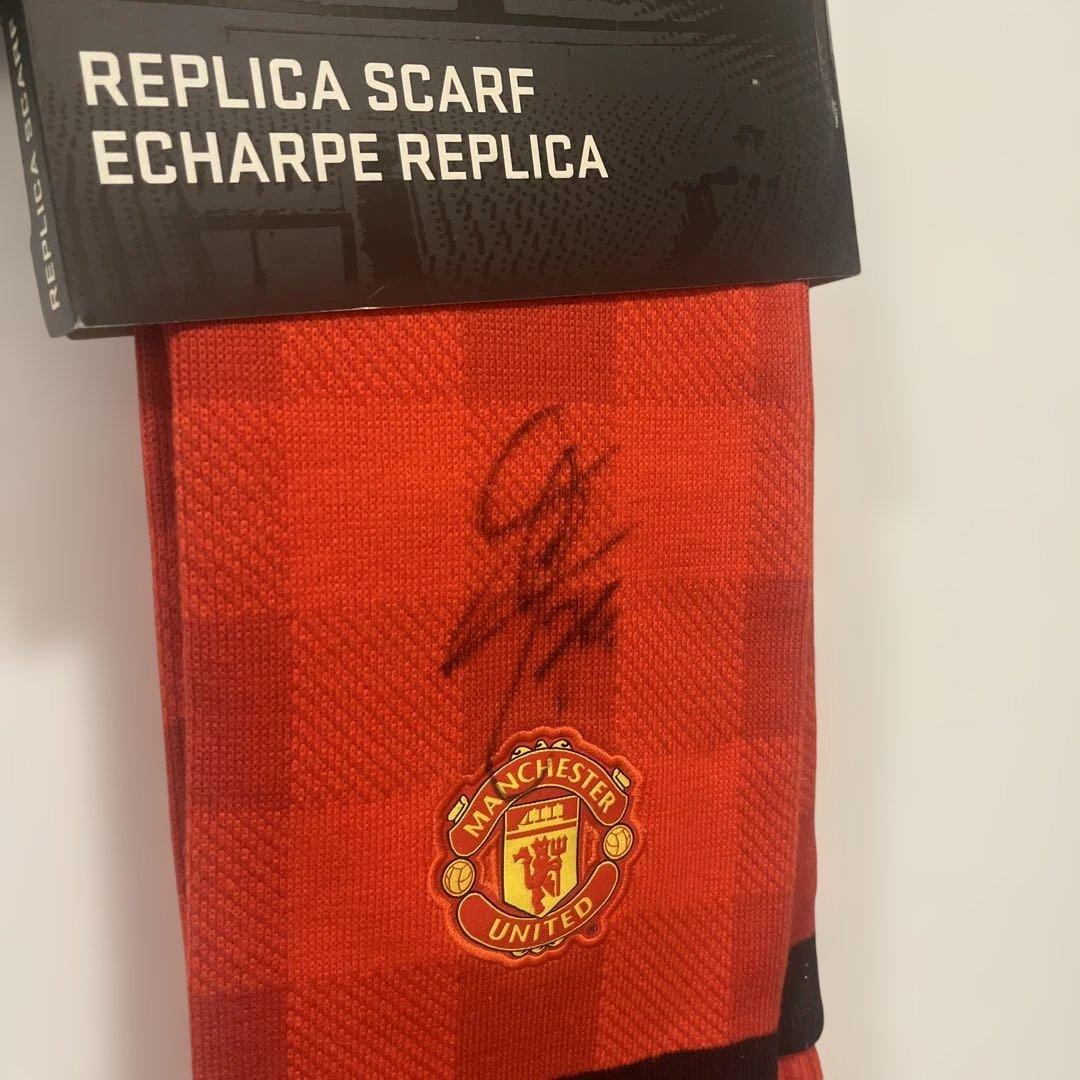 Nike マフラー　Manchester United 香川選手サイン入り