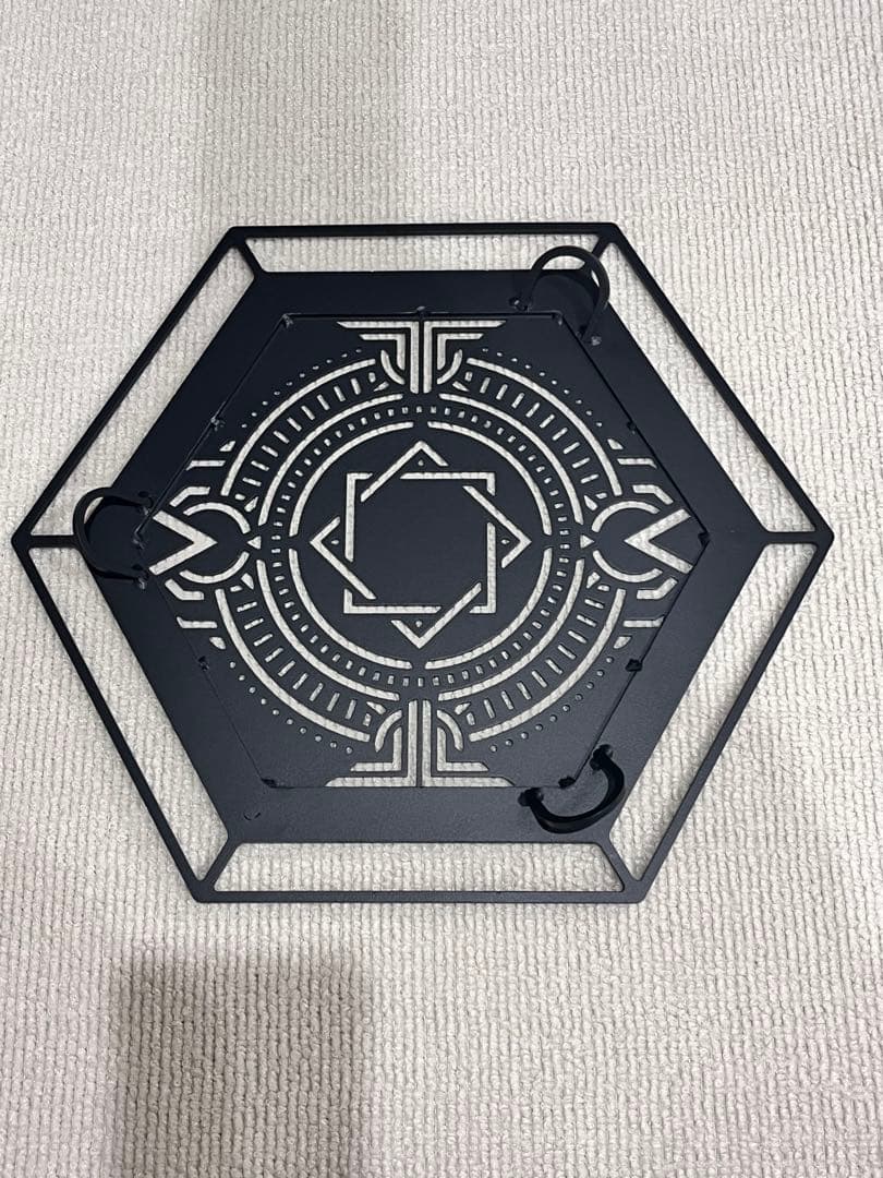 DEVISE WORKS 焚き火サイドスタンドLOW 六角天板タイプ