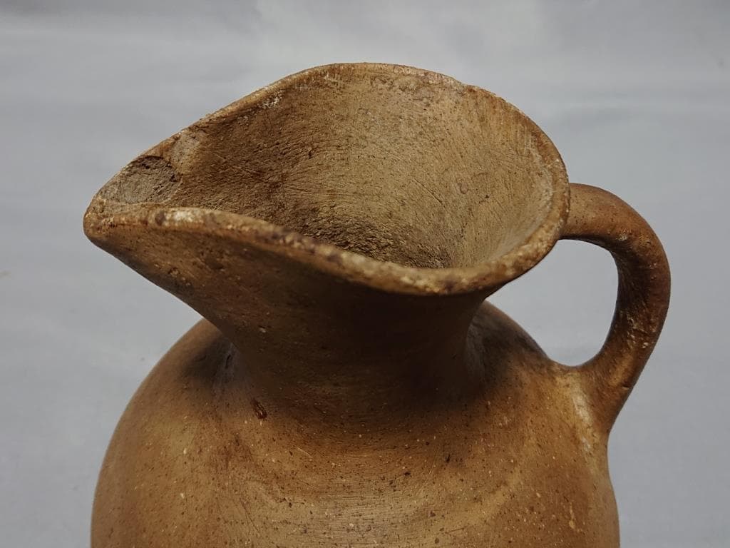 コレクター収集品　イラン　ギーラン　研磨土器　手付水差