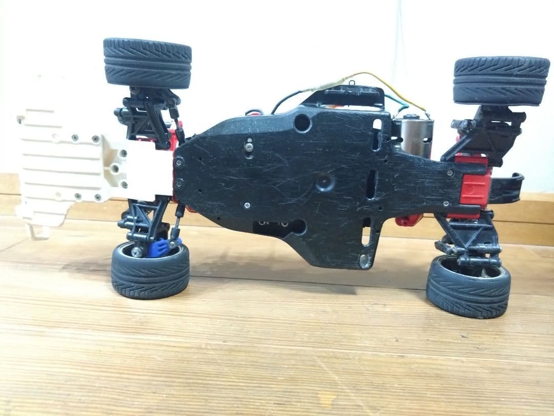 タミヤ　TA02　シャーシ　メカ　プロポ　ラリースキッドガード　セット