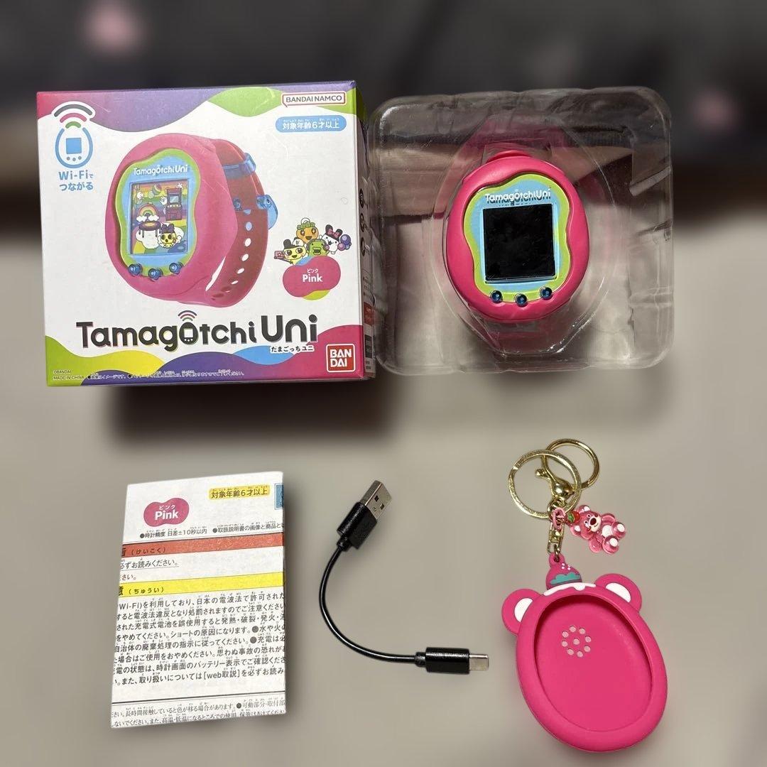 たまごっち ユニ Uni ピンク　コンテンツ✖️3つ入り　付属品あり