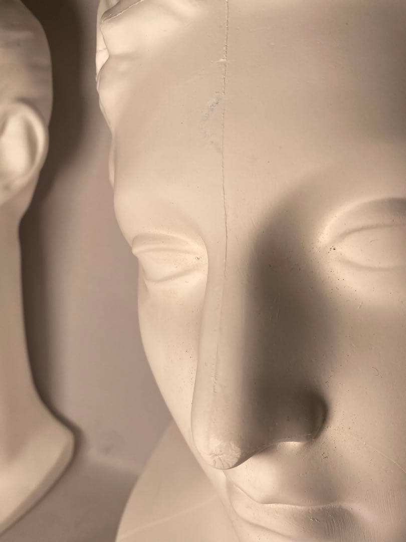 1922❣️ ダイアナ半面　石膏像　2点セット