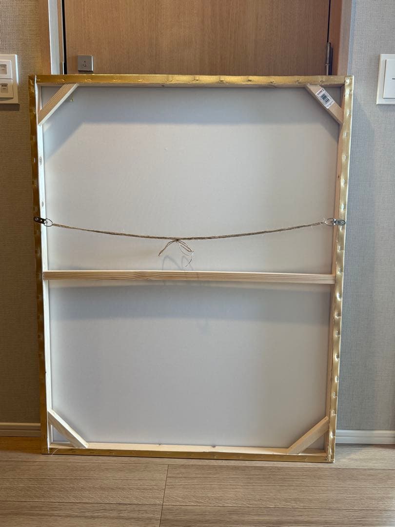 フラワーボート ゴールドピンク 100x80cm タッチドピクチャー KARE