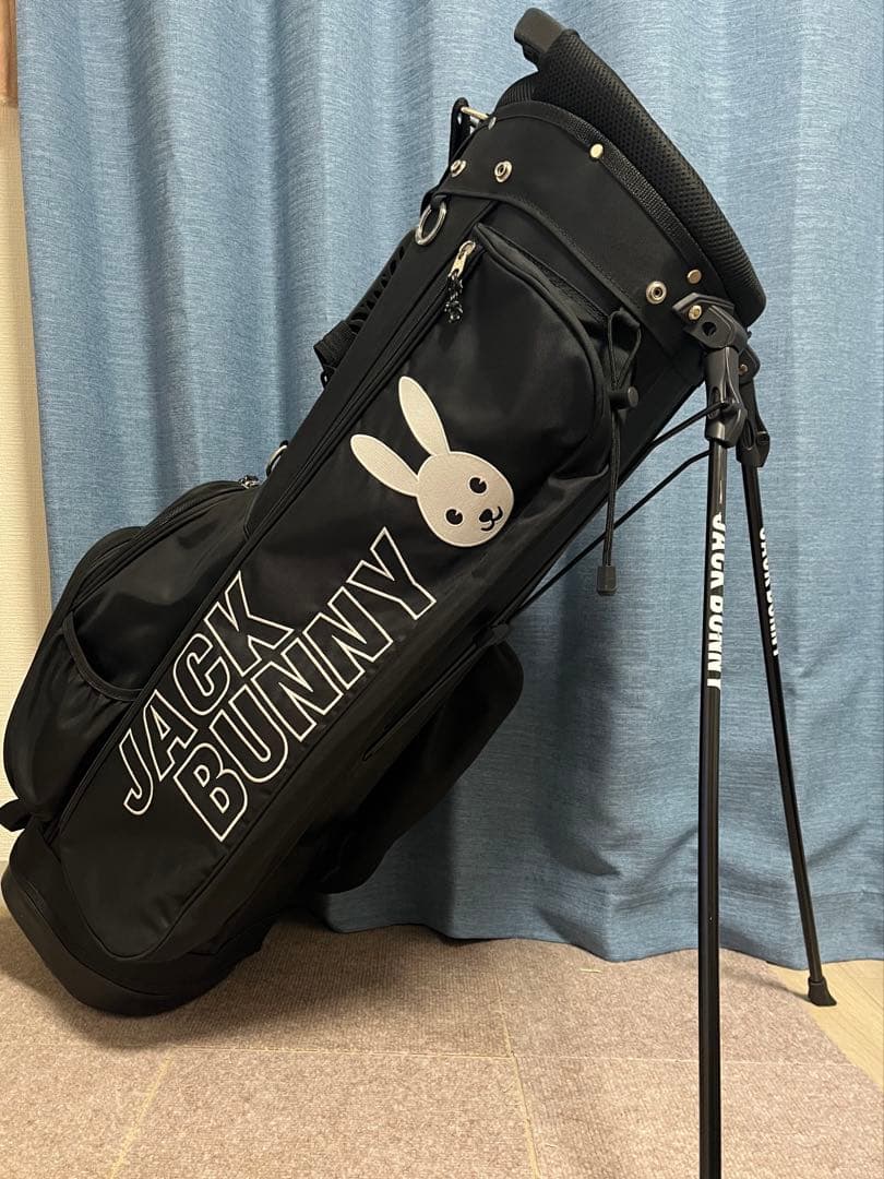 JACK BUNNY スタンド式ゴルフバッグ ブラック