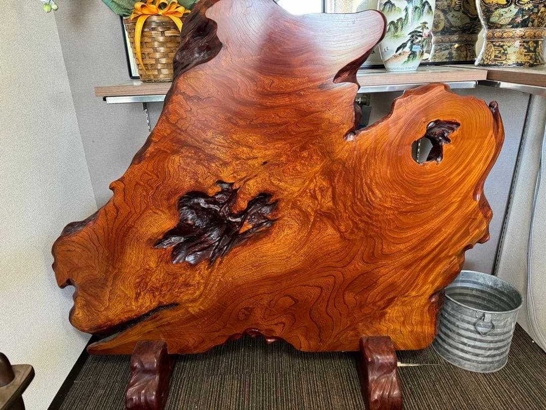 高級天然木 衝立 1枚板