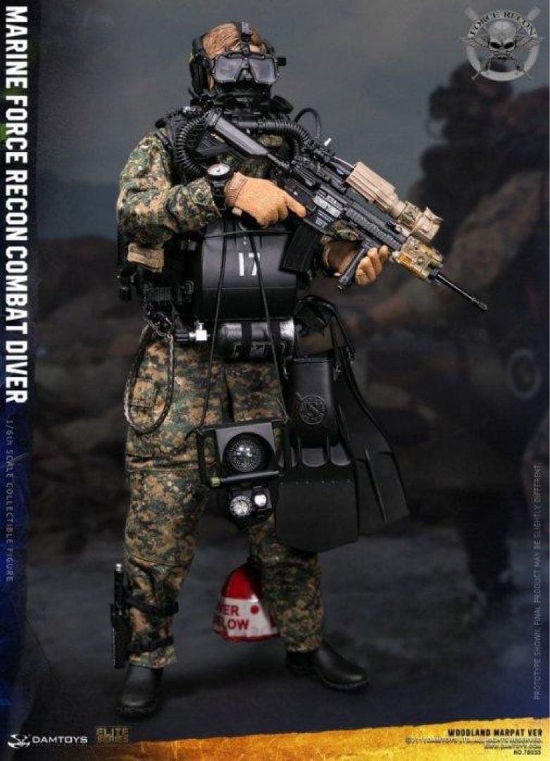 DAMTOYS78055USMCコンバット・ダイバーフォースリコン・ウッドランド