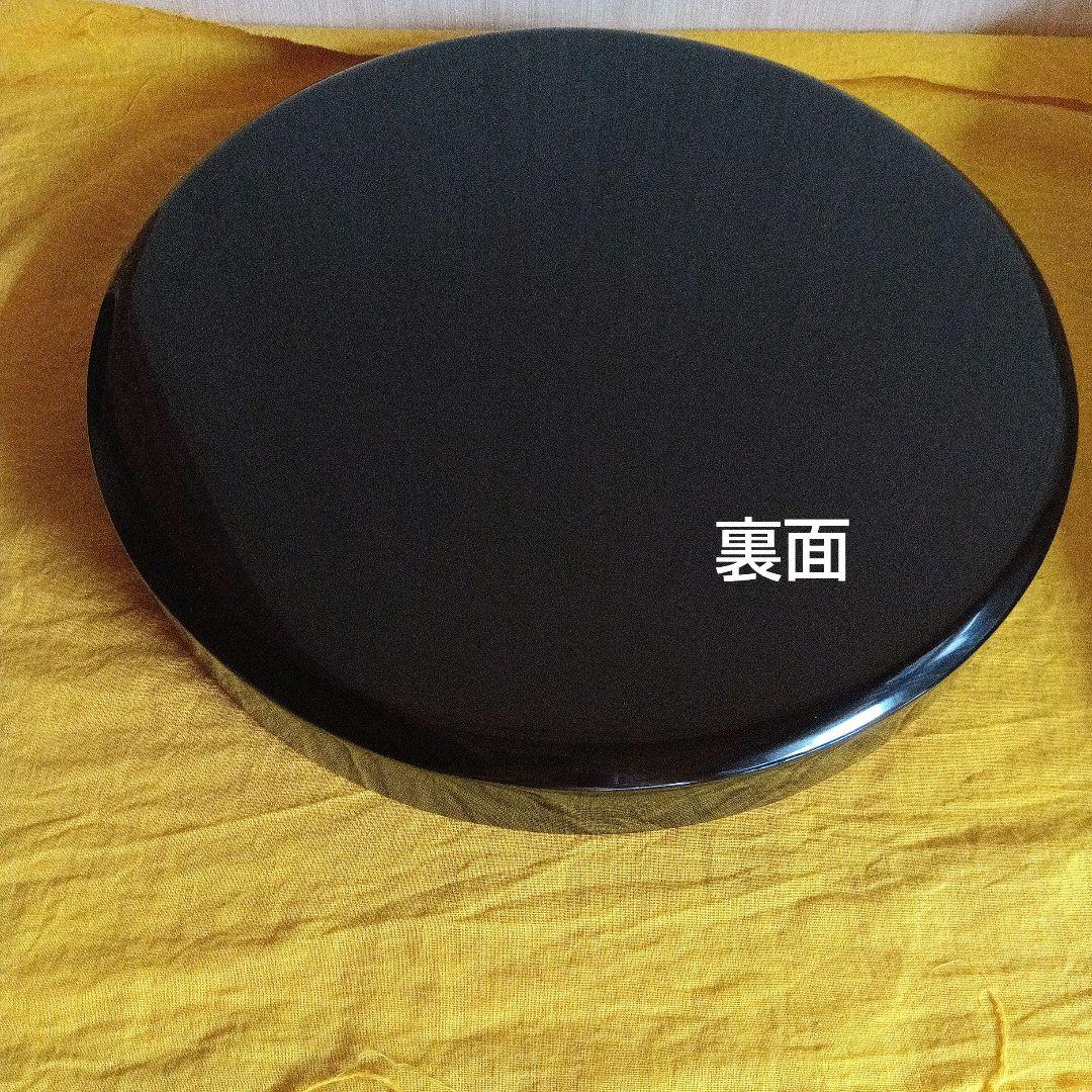 輪島塗　布着本堅地　丸盆　 奥田漆器店　天然木　伝統工芸品