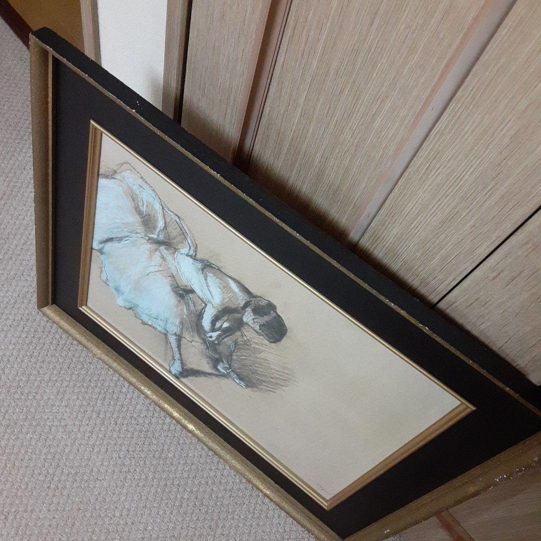 エドガー・ドガの靴下をなおす踊り子/布キャンバス高級複製名絵画/印象派デッサン