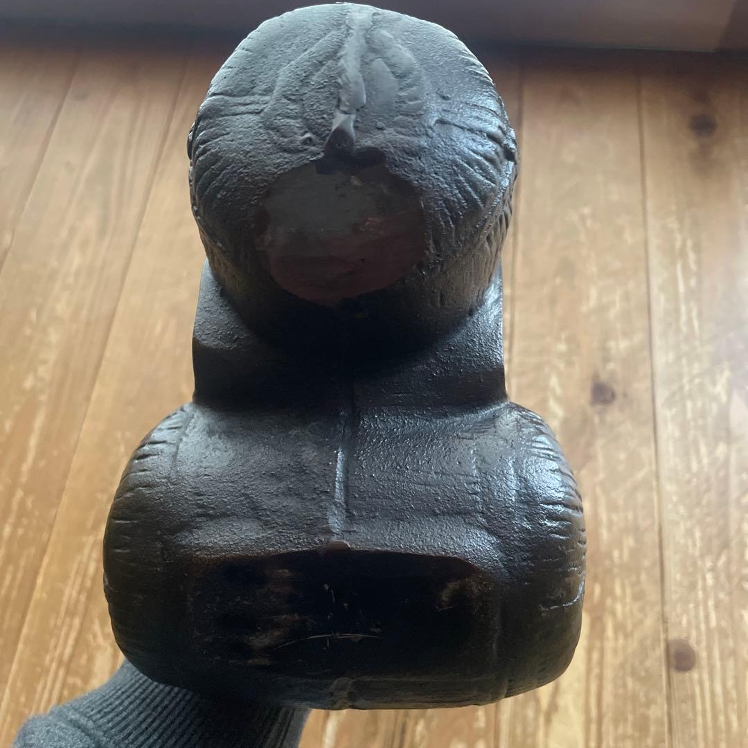 鉄鋳物製 大黒像 大黒天像 ニ俵大黒 開運 縁起物 七福神 和風置物 金属工芸