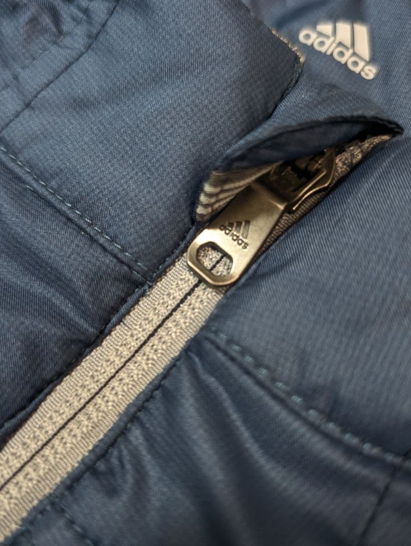美品　adidas GOLF　異素材切り替えジップアップジャケット