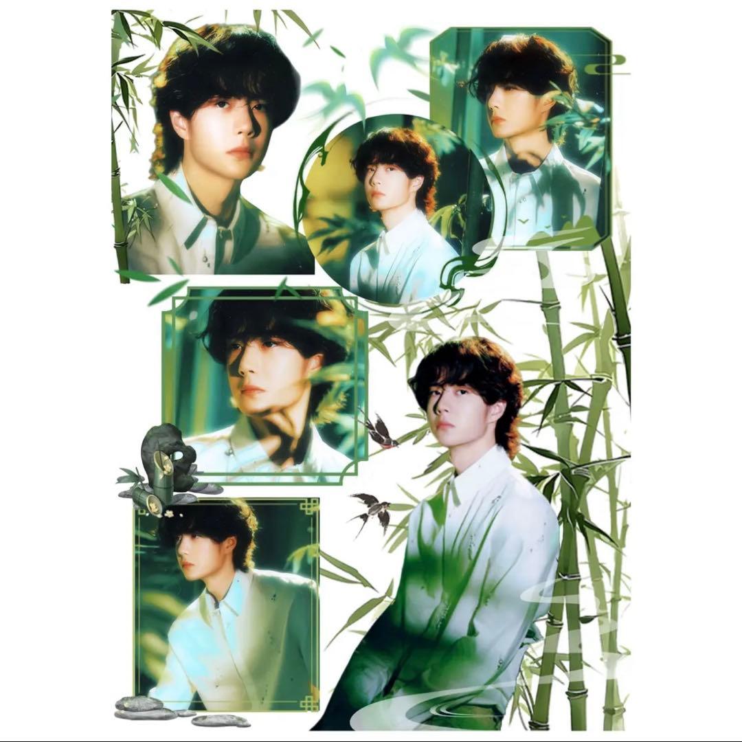 19×25cm 王一博 デザイン　転写耐油防水ステッカー　28枚