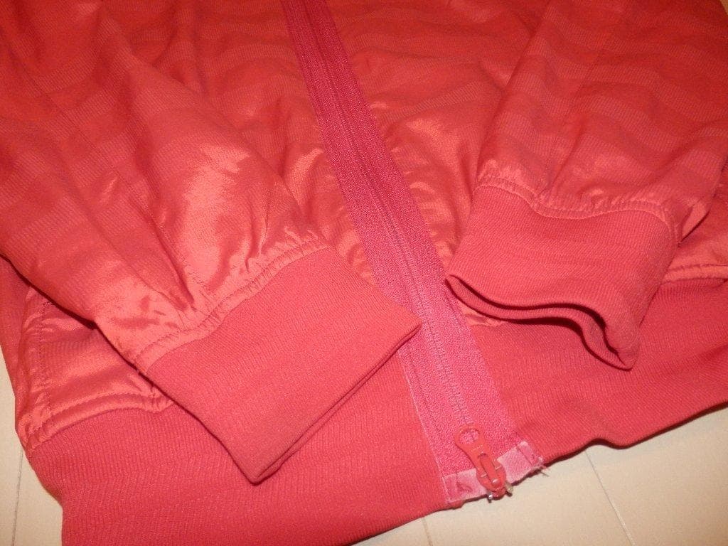 美品 ★パーリーゲイツ★人気 ダブルジップジャケット 赤 PG柄★サイズ5 L