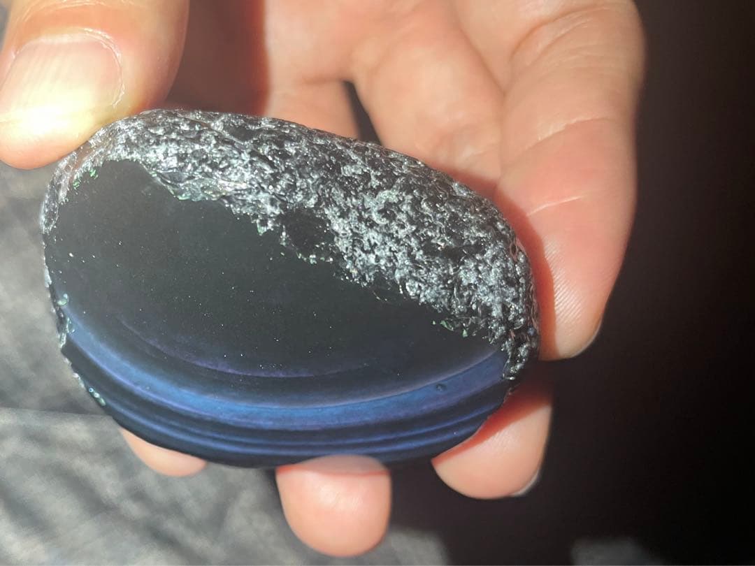 研磨品　十勝石玲瓏　ブルーレインボー　特級品