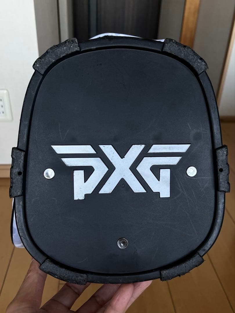 美品pxg スタンド型キャディバッグ　迷彩柄　カモフラ　ライトグレー　9型　軽量