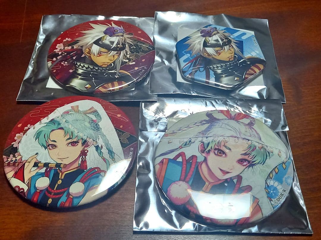 一血卍傑　バンケツ　ジライヤ　ウシワカマル　缶バッジ　セット