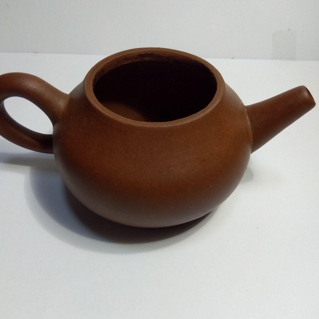 唐物　朱泥　急須 　煎茶器　漢詩　蓋の内側に3か所ホツ有り