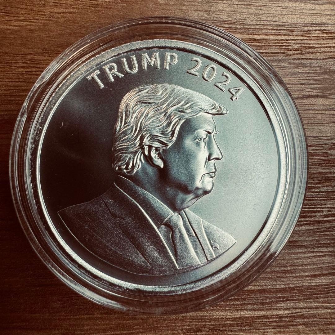 トランプ大統領　1オンス 銀貨　2枚セット　Trump2024/Orange
