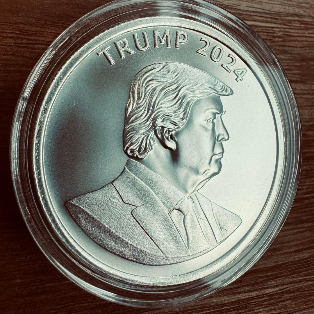 トランプ大統領　1オンス 銀貨　2枚セット　Trump2024/Orange