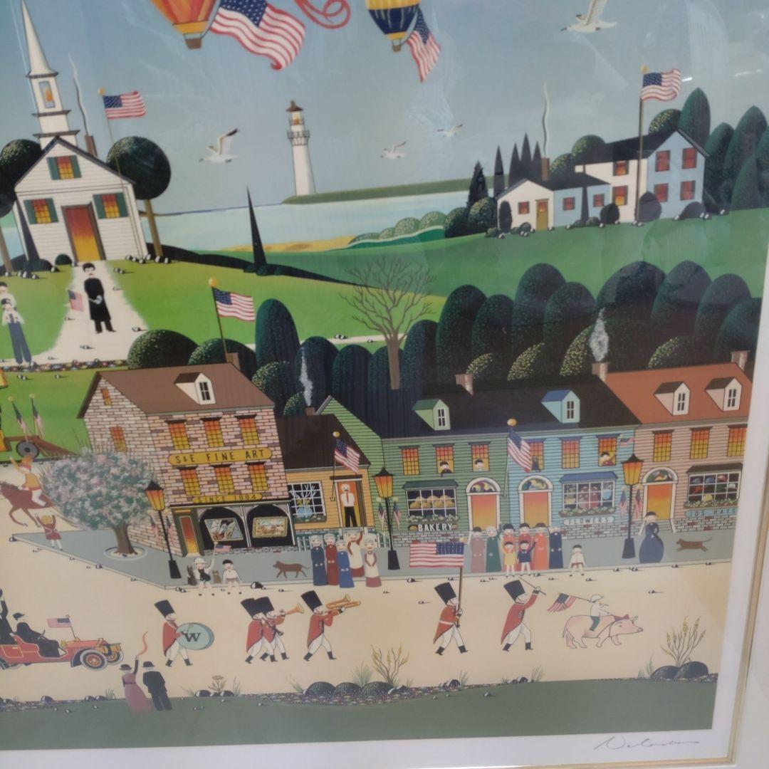 素敵なカントリー　アメリカ　ニッキーワタナベ　シルクスクリーン　大