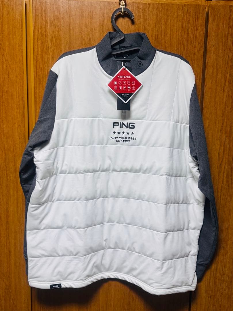 ®*️様 【新品・未使用】PING ハーフジップシャツ　ゴルフウェア　ホワイト